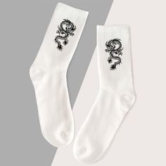 Носки с узором китайского дракона Shein