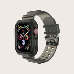 2 в 1 прозрачный силиконовый ремешок для Apple Watch и чехол для часов Shein