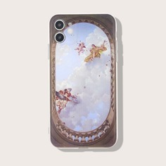 Чехол для iPhone с графическим принтом Shein