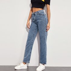 Однотонные джинсы мом Shein