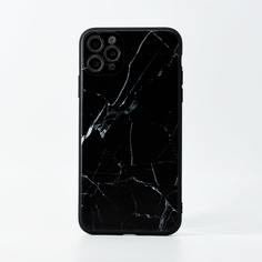 Чехол для iPhone с мраморным узором Shein