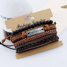 4шт мужской браслет Shein