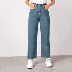 Модные прямые джинсы Shein