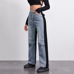 Двухцветные джинсы Shein