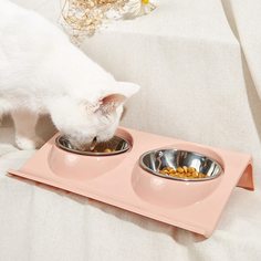 Двойная миска для домашних животных Shein