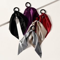 5шт резинка для волос с декором шафра для девочек Shein