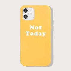 Чехол для iPhone с текстовым принтом Shein