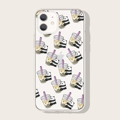 Чехол для iPhone с принтом панды Shein
