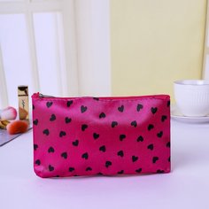 Косметичка с молнией и узором сердечка Shein