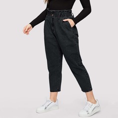 Джинсы размера плюс с карманом Shein