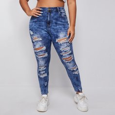 Облегающие джинсы размера плюс Shein