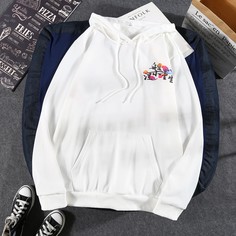 на кулиске буква Улица Мужские толстовки Shein