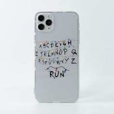 Чехол для iPhone с принтом английского алфавита Shein