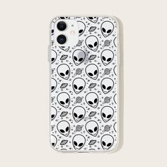 1шт чехол для iPhone с мультипликационным принтом Shein