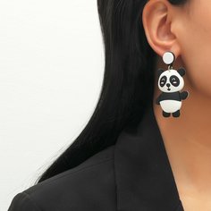 Серьги-подвески с пандой Shein