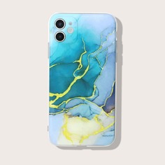 Чехол для iPhone с мраморным узором Shein