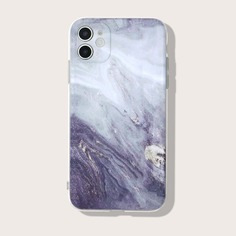 Чехол для iPhone с мраморным узором Shein
