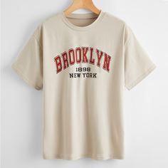 Футболка с текстовым принтом Shein