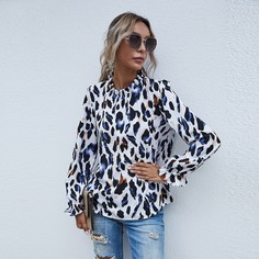 Шифоновая блуза с принтом Shein