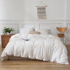 Однотонный комплект постельного белья без наполнителя Shein