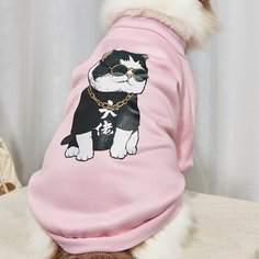 Свитшот для домашних животных с узором кошки Shein
