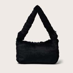 Минималистская плюшевая сумка-багет Shein