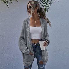 Кардиган с карманами Shein