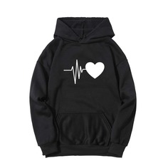 на кулиске Сердечко Повседневный Свитшоты Shein