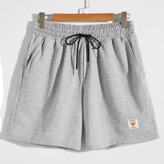 Аппликация буква Институтский Мужские шорты Shein