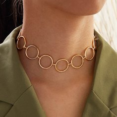 Золотые Повседневный Ожерелья Shein