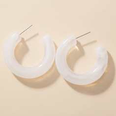 Серьги-кольца 1 пара Shein