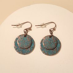 Серьги-подвески с цветочным рисунком Shein