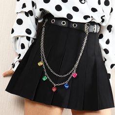 Цепочка для брюк с игральной костью Shein