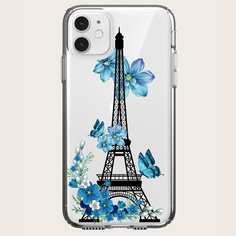 Чехол для iPhone с цветочным принтом Shein