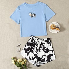 Животный милый Пижама Shein