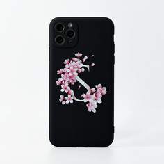 Чехол для iPhone с текстовым и цветочным принтом Shein