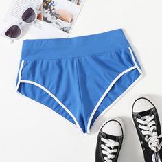 Шорты с контрастной отделкой Shein