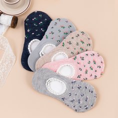 Носки с узором цветка 5 пар Shein