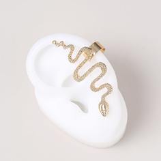 Серьги-каффы в форме змеевика Shein