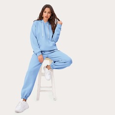 Спортивные брюки и толстовка с карманом Shein