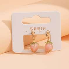 Серьги в форме клубники Shein
