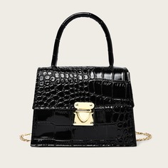На цепочке Крокодил Элегантный Сумка Shein