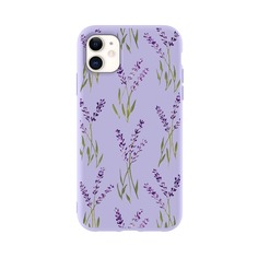 Чехол для iPhone с принтом лаванды Shein