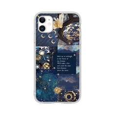 Чехол для iPhone с принтом луны и звезды Shein