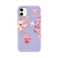 Чехол для iPhone с принтом цветка Shein