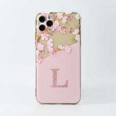 Чехол для iPhone с цветочным и текстовым принтом Shein