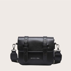 Сумка через плечо с текстовым рисунком Shein