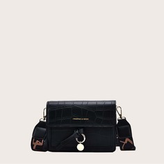 Сумка через плечо с крокодиловым узором Shein