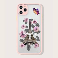 Чехол для iPhone с принтом бабочки Shein