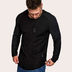 Мужская Футболка С Рукавом-Регланом Shein